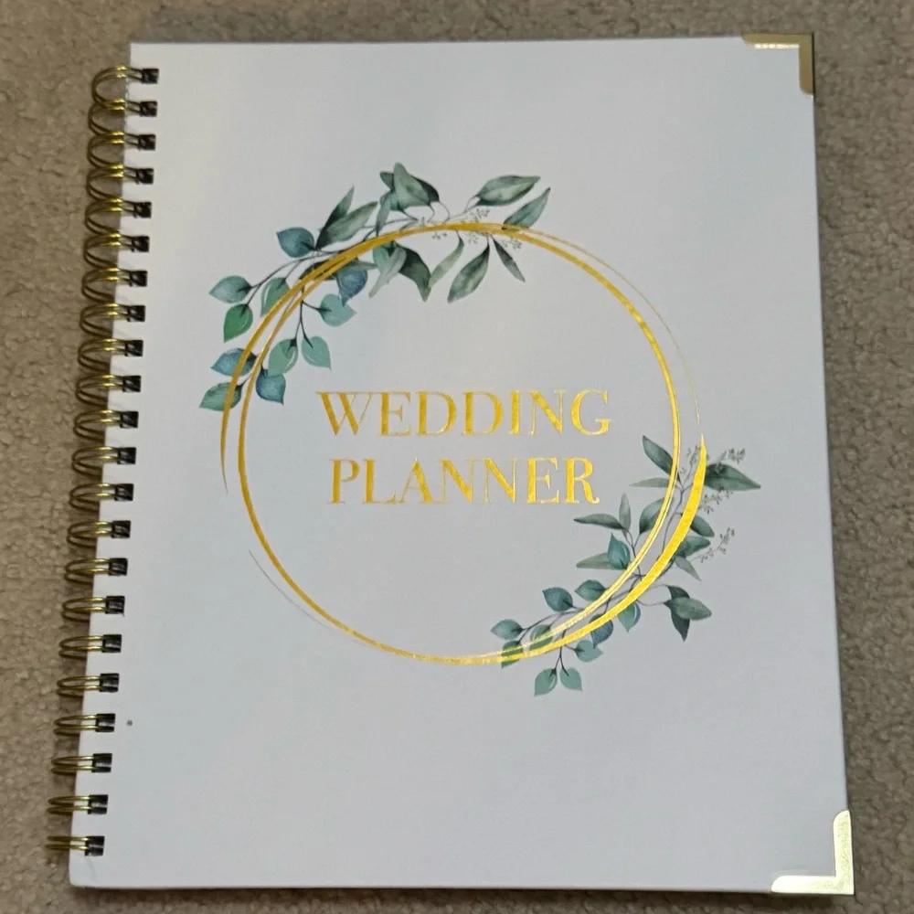 Elegant Gold and Green Wedding Planner